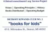 Brochure - Detroit Kiwanis Club No. 1
Books for Kids