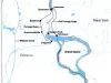 Map - Antoine LaMothe Cadillac's Journey from Montreal to Detroit