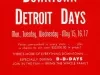Advertisement - Downtown Detroit Days