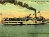 Postcard - Str. F. E. Kirby Enroute to Detroit, Put-In-Bay, O.