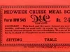 Booklet - Midweek Cruise Meal Book