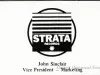 Card, Business - Strata Records
John Sinclair, Vice President - Marketing