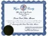 Certificate, Commemorative - Wayne County