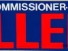 Sticker, Bumper - Re-Elect Commissioner George F. Killeen, Democrat