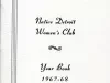 Yearbook - Native Detroit Women's Club
Year Book, 1967-68