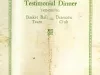 Program - Chaminade Testimonial Dinner 
Honoring Basket Ball Team and Dramatic Club