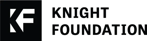KF Knight Foundation logo in black and white.