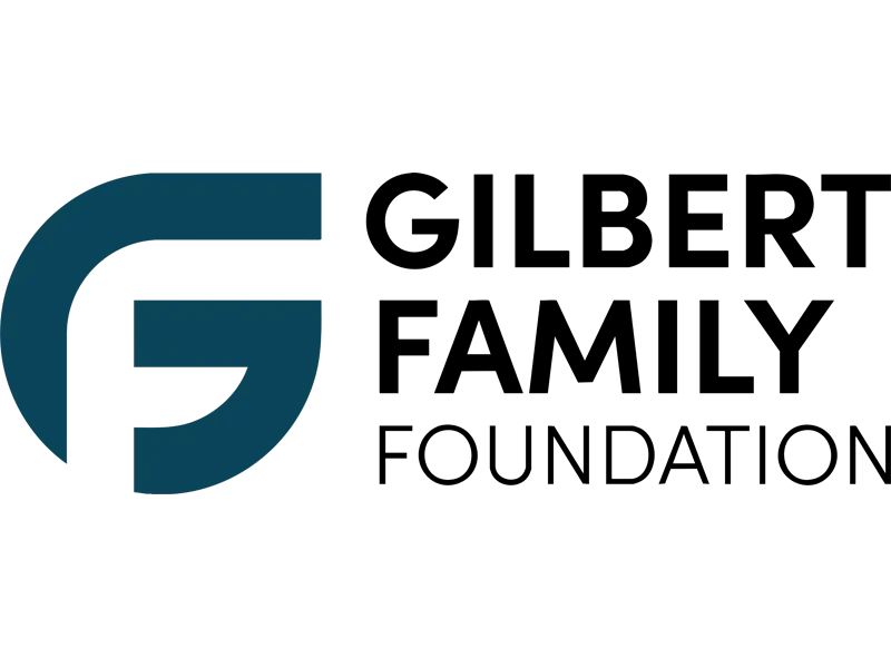 Blue stylized letter "G" logo on a white background.